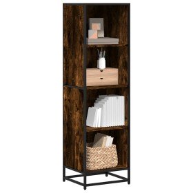 Estantería madera ingeniería color roble ahumado 40x35x139 cm en Librerías y estanterías | Comprar online en Foro24
