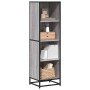 Estantería madera ingeniería gris sonoma 40x35x139 cm en Librerías y estanterías | Comprar online en Foro24