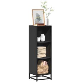 Estantería librería madera ingeniería negra 33,5x33x107,5 cm en Librerías y estanterías | Comprar online en Foro24
