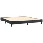 Box spring bed with black synthetic leather mattress 160x200 cm by vidaXL, Beds and slatted bases - Ref: Foro24-3130667, Pric...