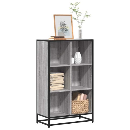 Estantería madera de ingeniería gris sonoma 65,5x33x107,5 cm en Librerías y estanterías | Comprar online en Foro24