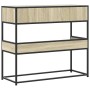 Mesa consola de madera de ingeniería roble Sonoma 90x35x80 cm