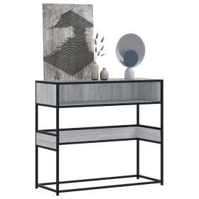 Mesa consola madera de ingeniería gris Sonoma 90x35x80 cm Mesa consola madera de ingeniería gris Sonoma 90x35x80 cm