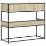 Mesa consola de madera de ingeniería roble Sonoma 90x35x80 cm