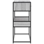 Mesa consola madera de ingeniería gris Sonoma 90x35x80 cm