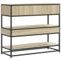 Mesa consola de madera de ingeniería roble Sonoma 90x35x80 cm