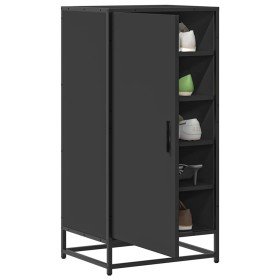 Mueble zapatero de madera de ingeniería negro 48x38x97,5 cm Mueble zapatero de madera de ingeniería negro 48x38x97,5 cm