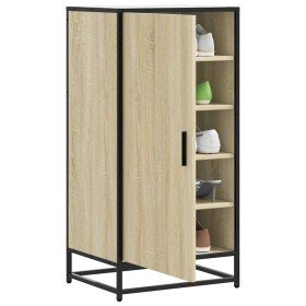 Mueble zapatero madera contrachapada roble sonoma 48x38x97,5 cm