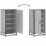 Mueble zapatero madera contrachapada gris sonoma 48x38x97,5 cm