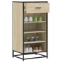 Mueble zapatero madera contrachapada roble sonoma 48x38x97,5 cm