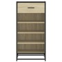 Mueble zapatero madera contrachapada roble sonoma 48x38x97,5 cm