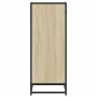 Mueble zapatero madera contrachapada roble sonoma 48x38x97,5 cm
