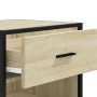 Mueble zapatero madera contrachapada roble sonoma 48x38x97,5 cm