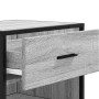 Mueble zapatero madera contrachapada gris sonoma 48x38x97,5 cm