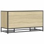 Banco zapatero madera de ingeniería roble sonoma 100x40x53,5 cm