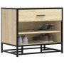 Banco zapatero madera de ingeniería roble sonoma 60x40x53,5 cm en Bancos para recibidores y almacenamiento | Comprar online en F