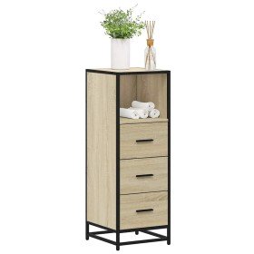 Armario de baño madera contrachapada roble Sonoma 35x37,5x100cm en Muebles de baño | Comprar online en Foro24