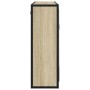 Armario de baño con espejo de roble Sonoma 65x20x60 cm Madera