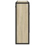 Armario de baño con espejo de roble Sonoma 65x20x60 cm Madera