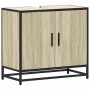 Mueble de lavabo de baño roble Sonoma 65x33x60 cm madera de