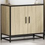 Mueble de lavabo de baño roble Sonoma 65x33x60 cm madera de