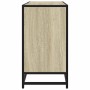 Mueble de lavabo de baño roble Sonoma 65x33x60 cm madera de