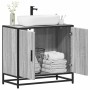 Mueble lavabo baño madera contrachapada sonoma gris 65x33x60 cm en Muebles de baño | Comprar online en Foro24
