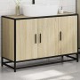Mueble de lavabo de baño roble Sonoma 90x33x60 cm madera de