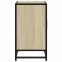 Armario de lavabo de baño madera roble Sonoma 65x33x60 cm