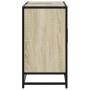 Mueble de lavabo para baño roble Sonoma 80x33x60 cm madera de
