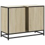 Mueble de lavabo para baño roble Sonoma 80x33x60 cm madera de