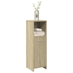 Armario de baño madera contrachapada color roble 30x30x95 cm Armario de baño madera contrachapada color roble 30x30x95 cm