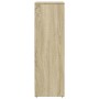 Armario de baño madera contrachapada color roble 30x30x95 cm