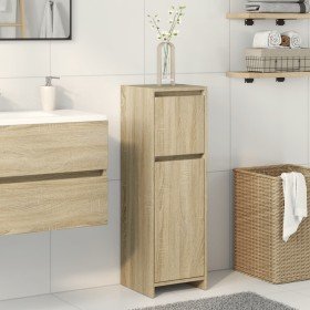 Armario de baño madera contrachapada color roble 30x30x95 cm Armario de baño madera contrachapada color roble 30x30x95 cm