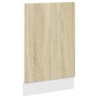 Panel para lavavajillas roble Sonoma 45x3x67 cm madera de