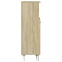 Armario de baño madera ingeniería roble Sonoma 30,5x30x95 cm