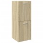 Armario de baño madera contrachapada roble Sonoma 30x30x80 cm