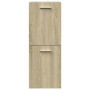 Armario de baño madera contrachapada roble Sonoma 30x30x80 cm