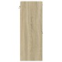 Armario de baño madera contrachapada roble Sonoma 30x30x80 cm
