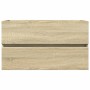 Armario lavabo madera de ingeniería roble Sonoma 80x38,5x45 cm