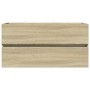 Armario lavabo madera contrachapada roble Sonoma 90x38,5x45 cm