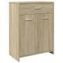 Armario de baño madera contrachapada roble Sonoma 60x33x80 cm