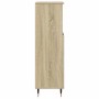 Armario de baño madera contrachapada roble Sonoma 30x30x100 cm