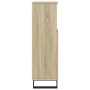 Armario de baño madera contrachapada roble Sonoma 30x30x100 cm