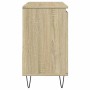 Armario de baño madera contrachapada roble Sonoma 65x33x60 cm