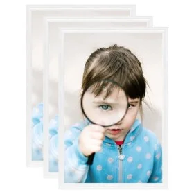 Table collage photo frames 3 pcs white MDF 13x18 cm by vidaXL, Photo frames - Ref: Foro24-332577, Price: 8,00 €, Discount: %