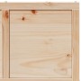 Puerta de granero madera maciza de pino 80x208 cm