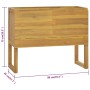 Badezimmerschrank aus massivem Teakholz, 90 x 45 x 75 cm von vidaXL, Schließfächer und Lagerschränke - Ref: Foro24-338248, Pr...