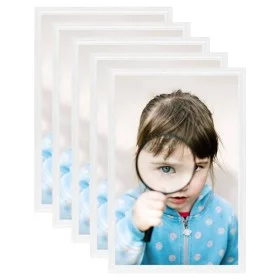 Tabletop collage photo frames 5 pcs white MDF 21x29.7cm by vidaXL, Photo frames - Ref: Foro24-332593, Price: 21,50 €, Discoun...