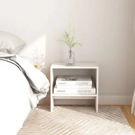 Mesita de noche madera maciza de mango blanco 40x30,5x40 cm de vidaXL, Mesitas de noche - Ref: Foro24-808055, Precio: 30,23 €...